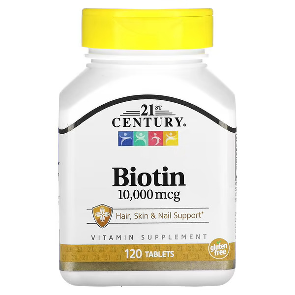 21st Century Biotin 10 000 Mcg 120 Tablets VitJoy